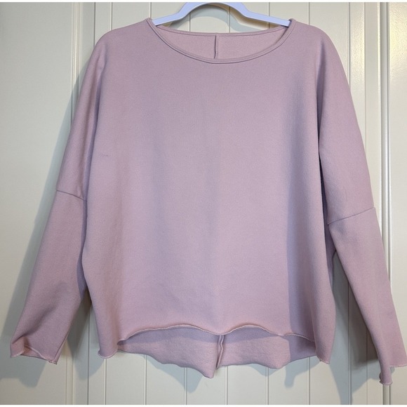 Tops - Oversized Top Womens Pink knit relaxed oversize shirt casual comfort sz Medium